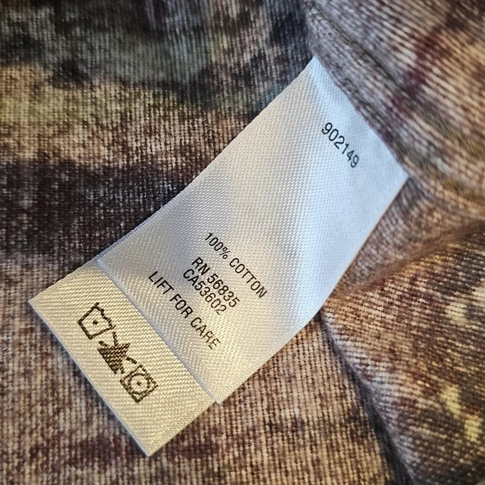 Cabela's Deerskin‎ Soft Chamois Button Down Long Sleeve Shirt Pocket Mens Vntg M